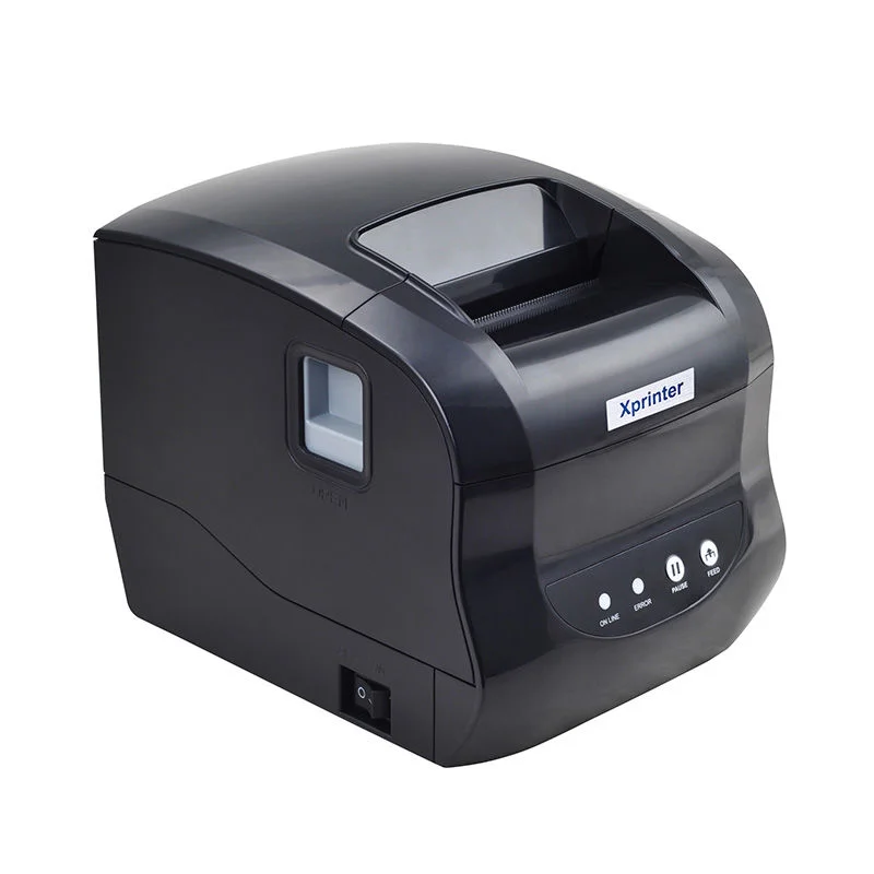 طابعة ملصقات وفواتير حرارية صغيرة Xprinter XP-365B، USB + LAN، سرعة قصوى 127mm/s - Image 2