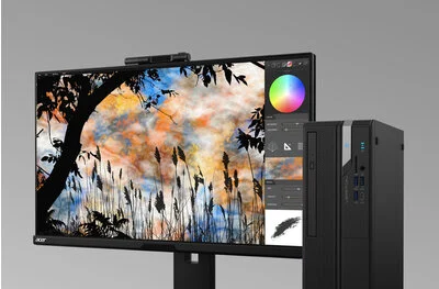 Acer Veriton X2722G 2025 Business Desktop Intel Core i5 14400 8GB RAM 512GB SSD Black - Image 3