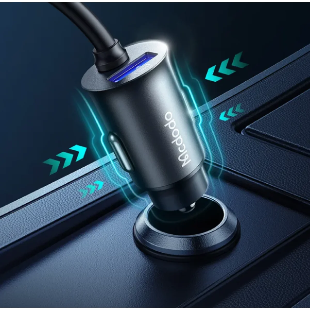 Mcdodo CC-1900 107W 4-Port USB & Type-C Car Charger with Digital Display - Thumbnail 6