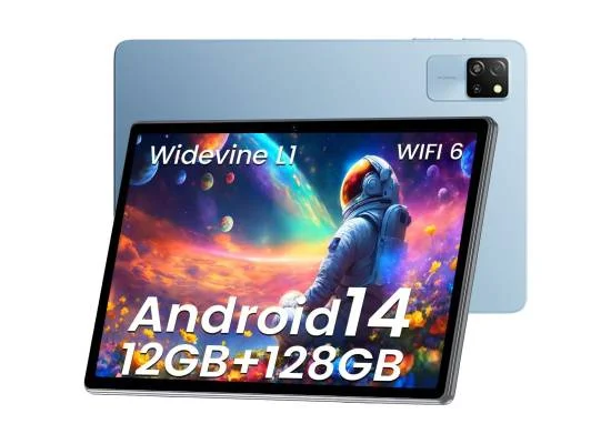تابلت BlackView Tab 60 WiFi بشاشة 10.1 إنش، Android 14، رام 12GB، سعة 128GB، HD Plus، أزرق مع كيبورد Bluetooth - Image 9