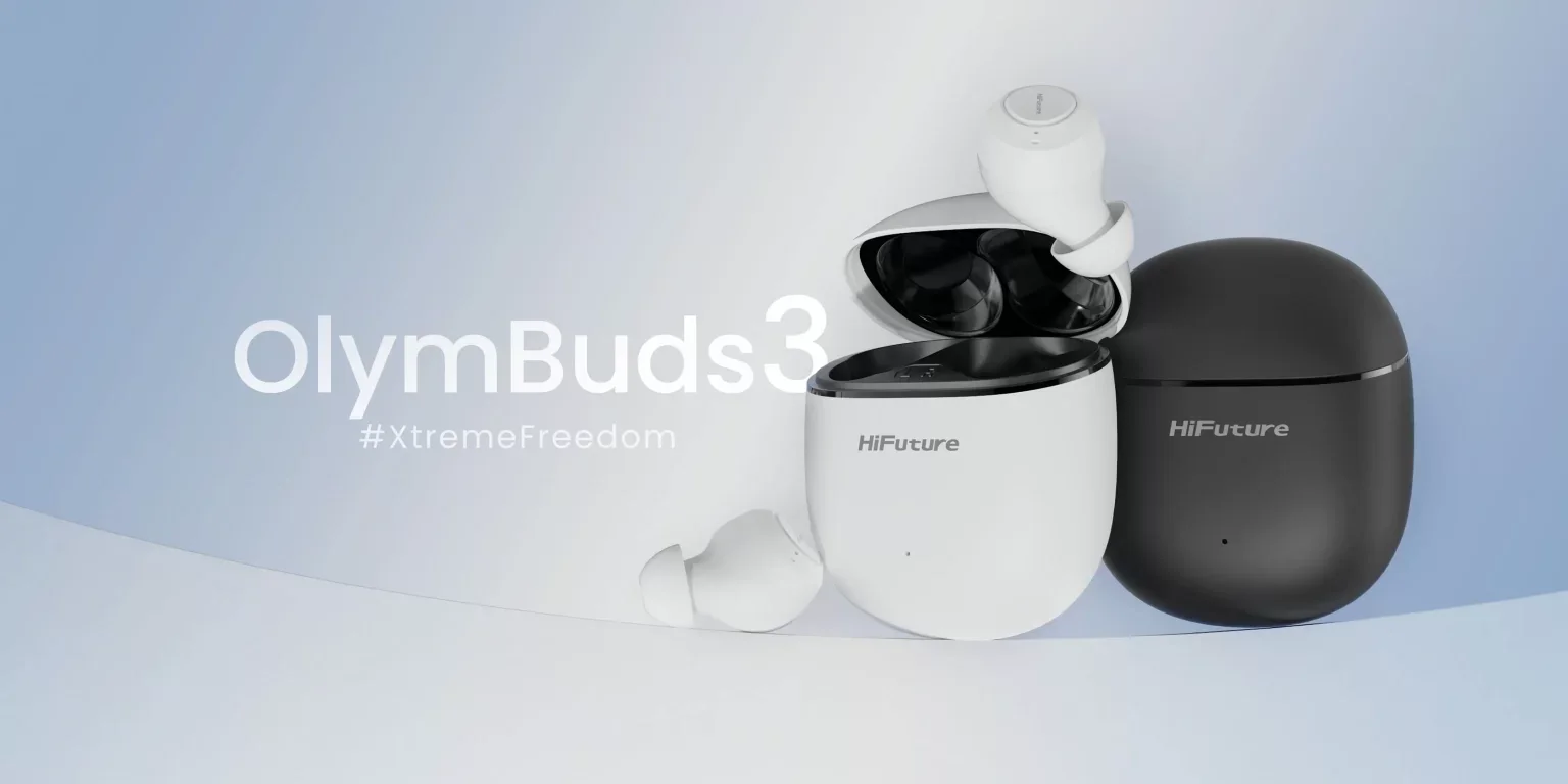 سماعات أذن لاسلكية HiFuture OlymBuds3 بوقت تشغيل 25 ساعة وBluetooth 5.3 وIPX5، أسود - Image 4