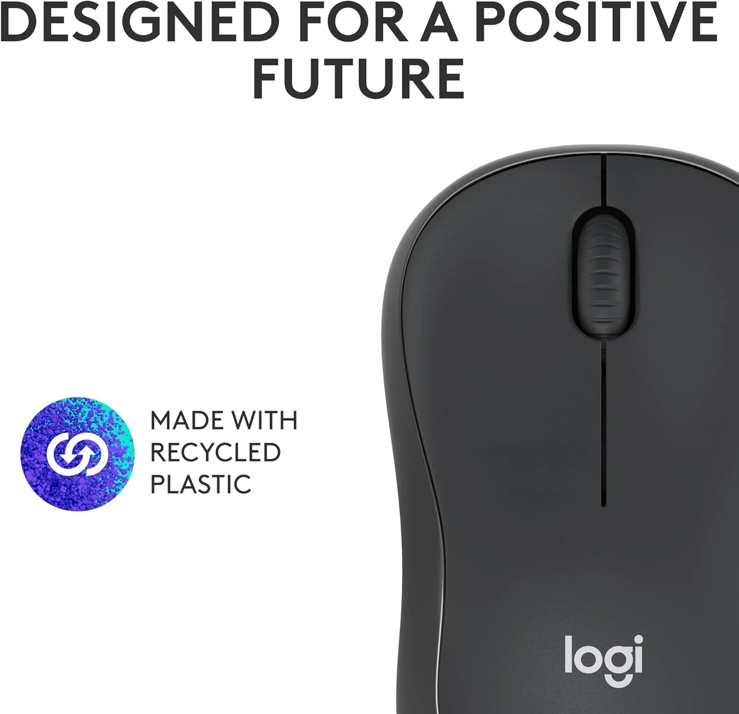 Logitech M240 SILENT Wireless Bluetooth Mouse – Black – 910-007119 - Thumbnail 4
