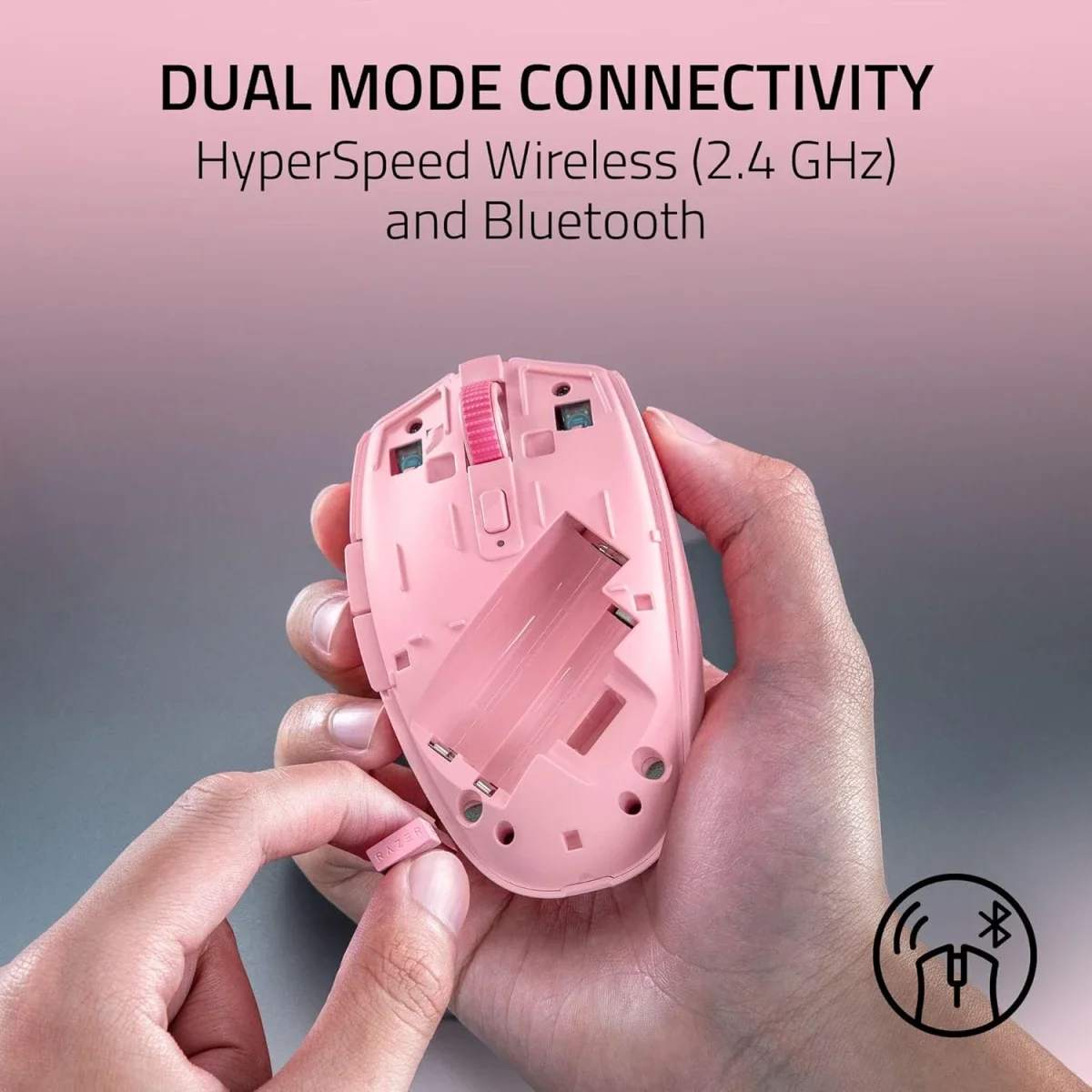 Razer Orochi V2 (2026) Wireless Gaming Mouse, 18K DPI, Quartz - Thumbnail 3