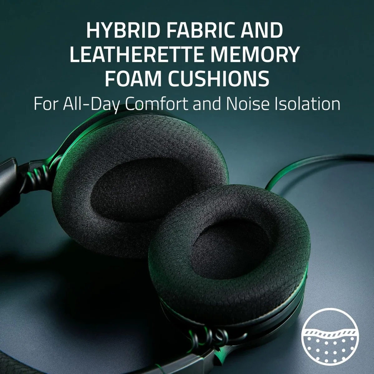 Razer Kraken V4 X Wired Gaming Headset with 40mm Drivers, Cardioid Mic and Chroma RGB - Thumbnail 5