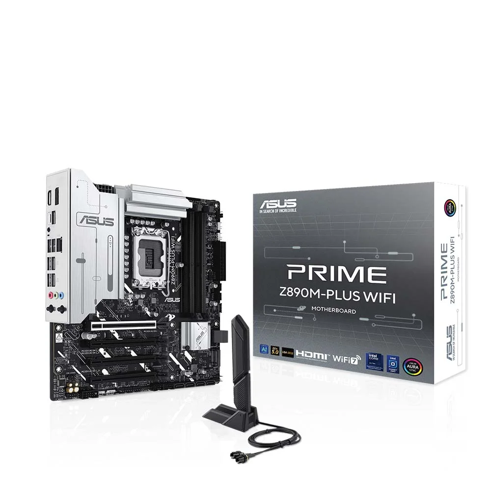 لوحة أم Asus بمقبس LGA1851 وواي فاي PRIME Z890M-PLUS WIFI 90MB1J80-M0EAY0