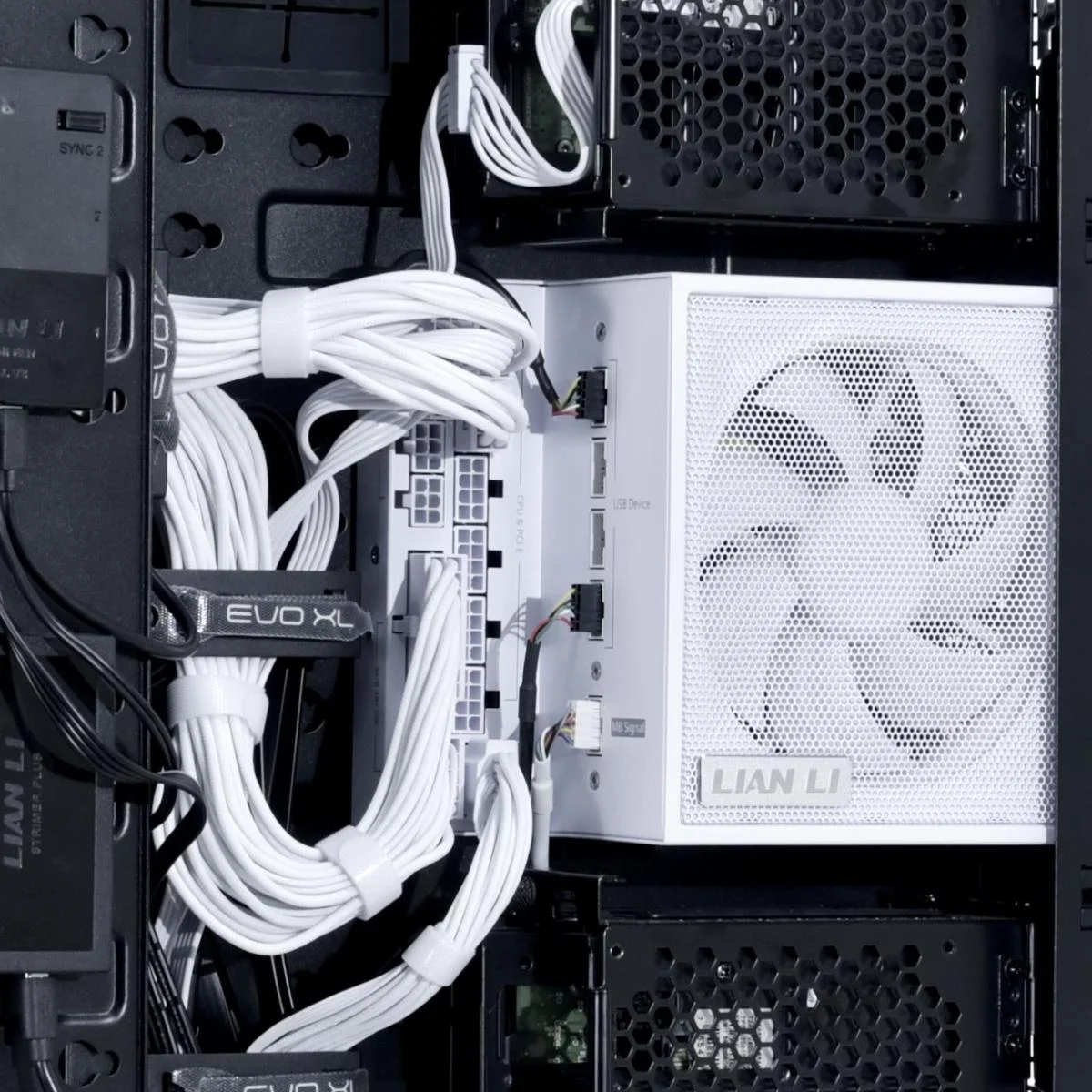 LIAN LI Edge EG1200G 1200W 80 PLUS Gold Fully Modular ATX 3.1 Power Supply - White - Thumbnail 3