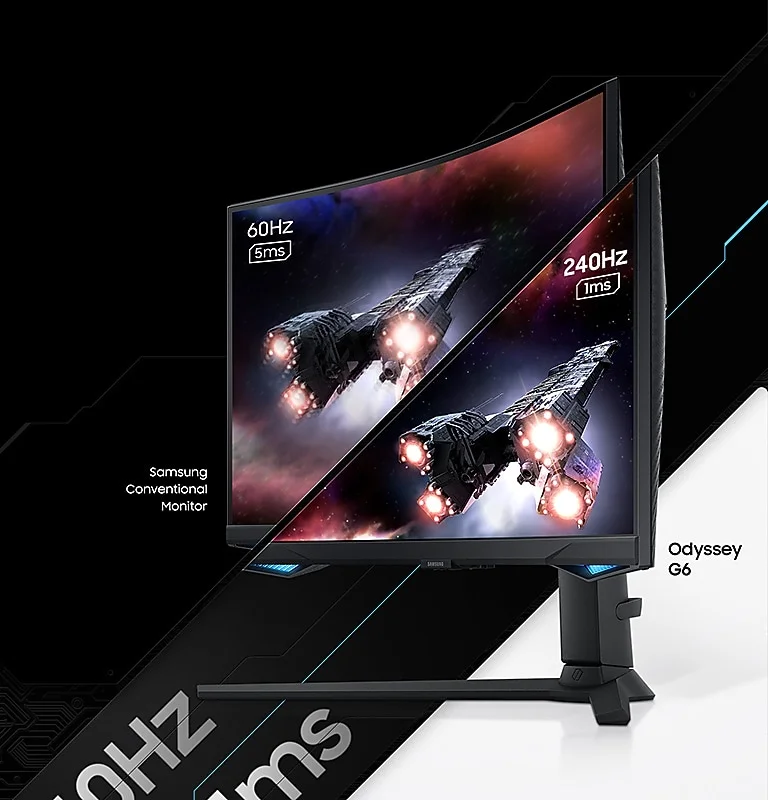 شاشة ألعاب Samsung BG650 Odyssey G6 ذكية 32 إنش QHD منحنية 240Hz - Thumbnail 9