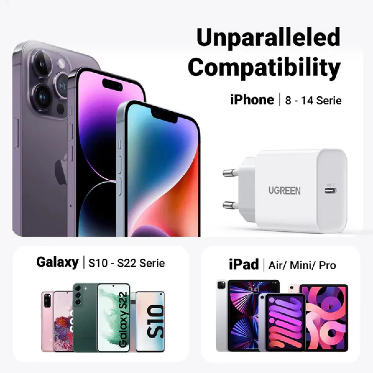 Ugreen 20W USB-C PD 3.0 Wall Charger - Thumbnail 4