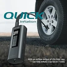 Promate Aerify 4-in-1 Portable Electric Air Pump 6000mAh 150 PSI - Thumbnail 11