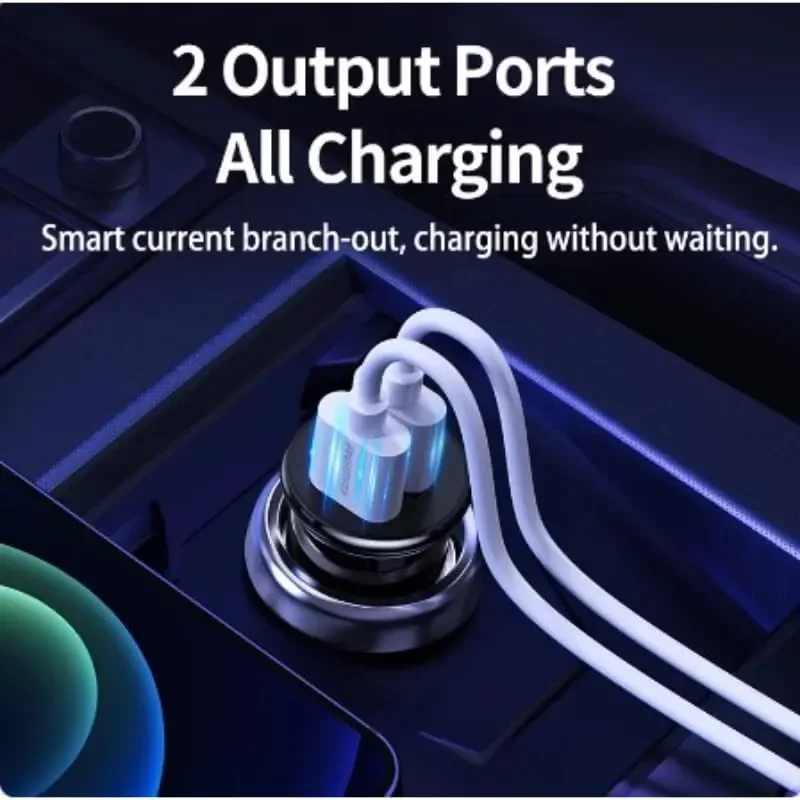 Remax RCC239 2.4A Dual USB Car Charger - White - Thumbnail 3