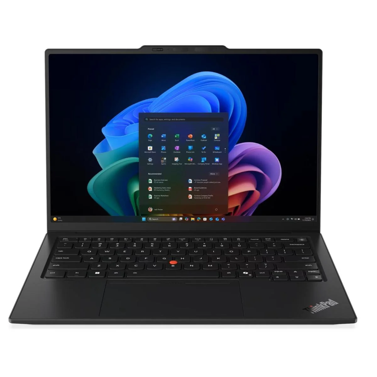Lenovo ThinkPad X1 Carbon Gen 14 Aura Edition 14-inch WUXGA IPS Touch Laptop, Core Ultra 7 355, 32GB RAM, 1TB SSD, Black