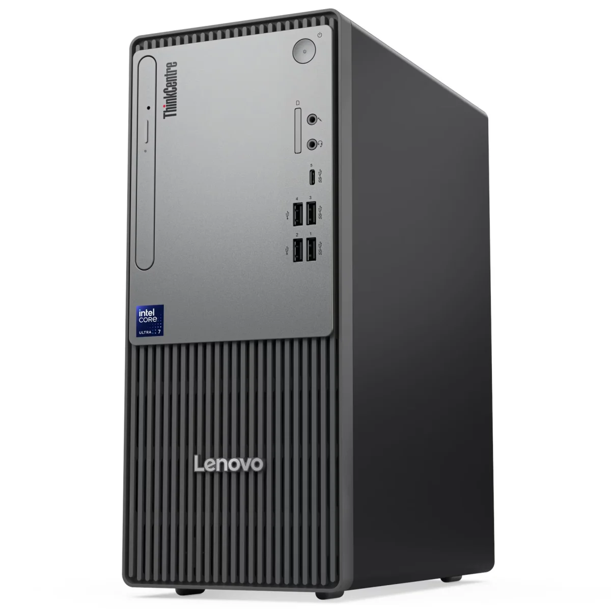 كمبيوتر مكتبي برجي Lenovo ThinkCentre neo 50t Gen 6 بمعالج Intel Core Ultra 5 225 وذاكرة 8GB وSSD 512GB أسود - Thumbnail 2