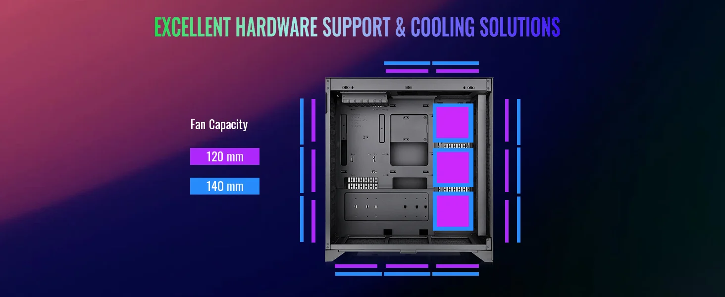 هيكل كمبيوتر Thermaltake CTE E600 MX E-ATX ميد تاور مع كابل Riser بطول 400mm PCIe 4.0 - أسود - Thumbnail 20