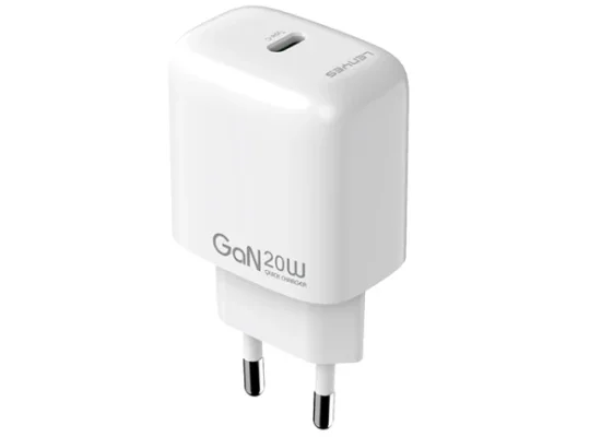 شاحن Lenyes LCH90-EU سريع GaN بقدرة 20 واط USB-C PD، أبيض - Thumbnail 2