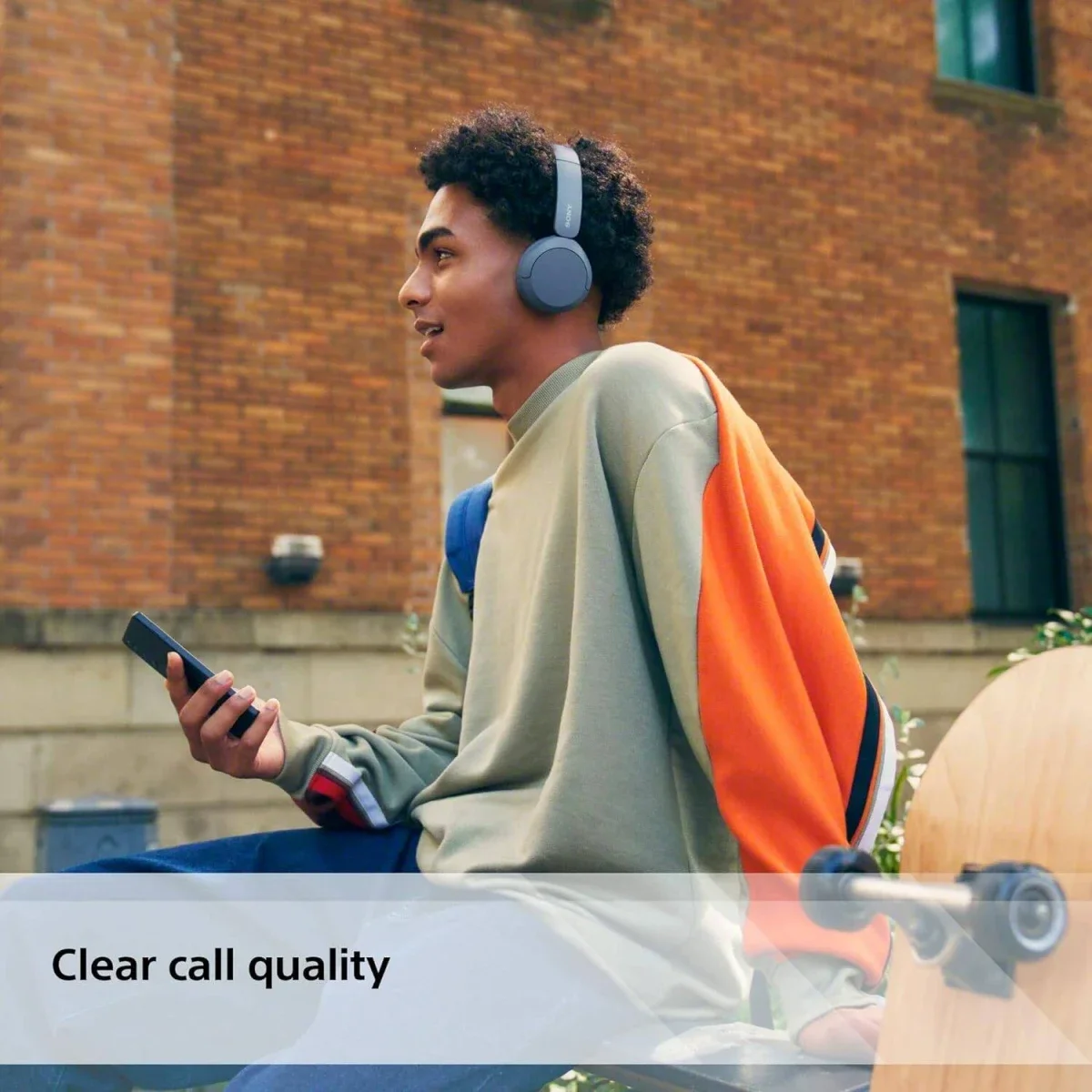 Sony WH-CH520 Wireless Bluetooth 5.2 Headphones, 2.4GHz, Up to 40 Hours, Blue - Thumbnail 8