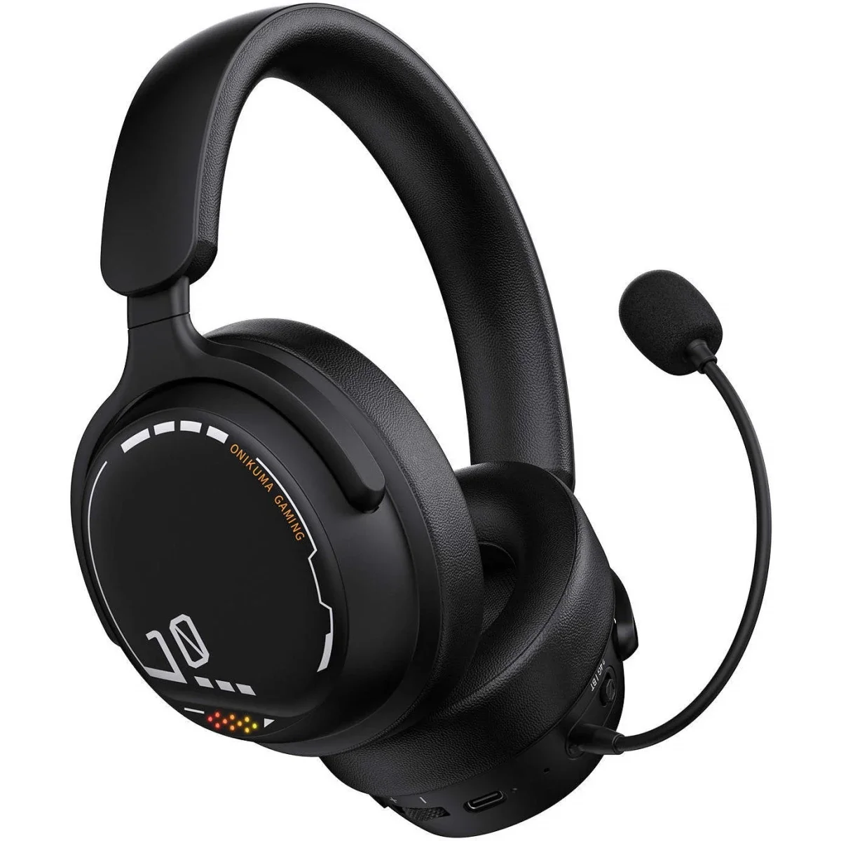 ONIKUMA GT886 Tri-Mode Wireless Gaming Headset with 2.4GHz, Bluetooth 5.3 & 3.5mm AUX - Black