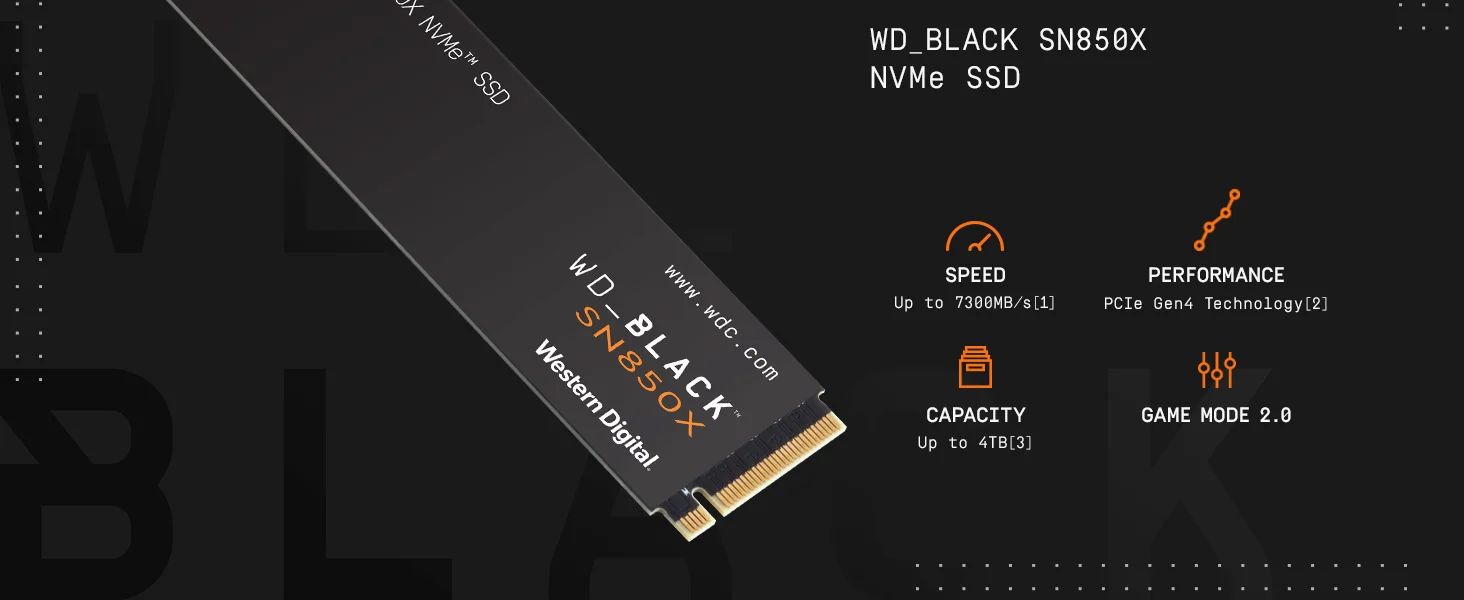 وحدة تخزين SSD داخلية Western Digital WD_BLACK SN850X سعة 8TB NVMe PCIe Gen 4 M.2 2280 - Thumbnail 8