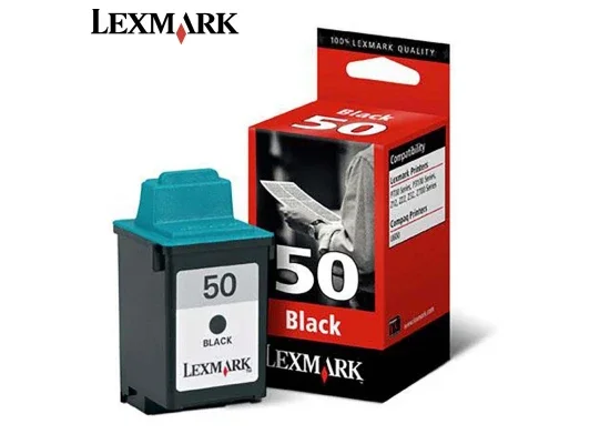 خرطوشة حبر Lexmark 17G0050 #50 أصلية باللون الأسود - Thumbnail 2