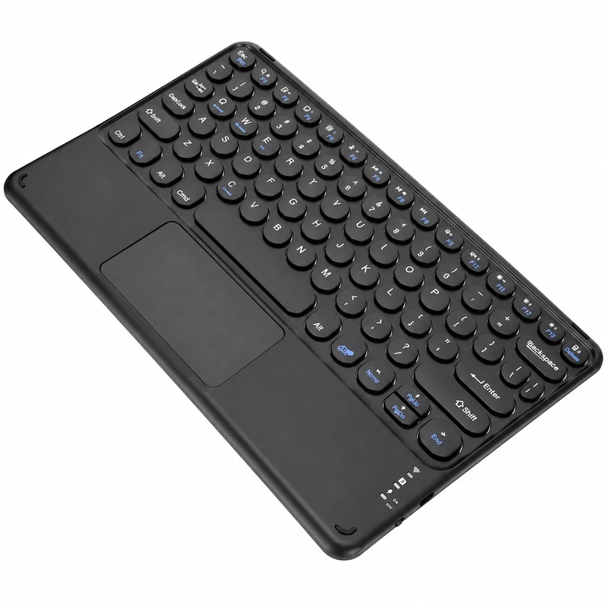 كيبورد ذكي Coteci 64015-BK بلوتوث عالمي مع لوحة لمس أسود - Image 2