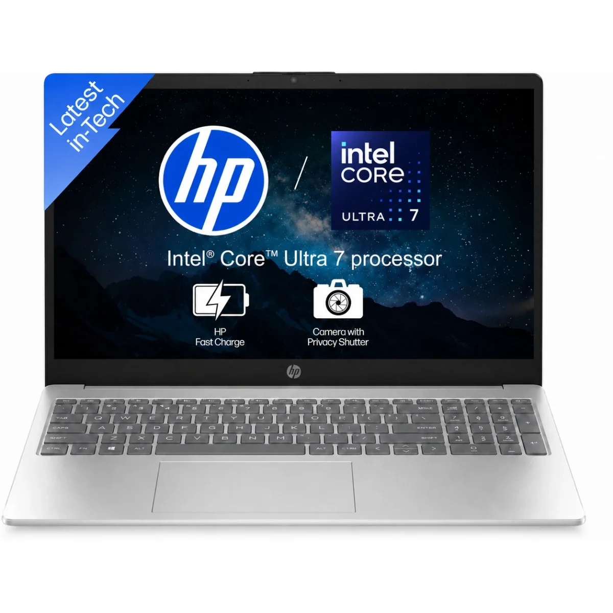 HP 15-fd2102TU Laptop, Intel Core Ultra 7 255U, 16GB RAM, 512GB SSD, 15.6-Inch FHD