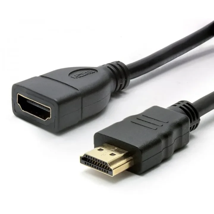 كيبل تمديد HDMI HAING من أنثى إلى ذكر بطول 30 سم