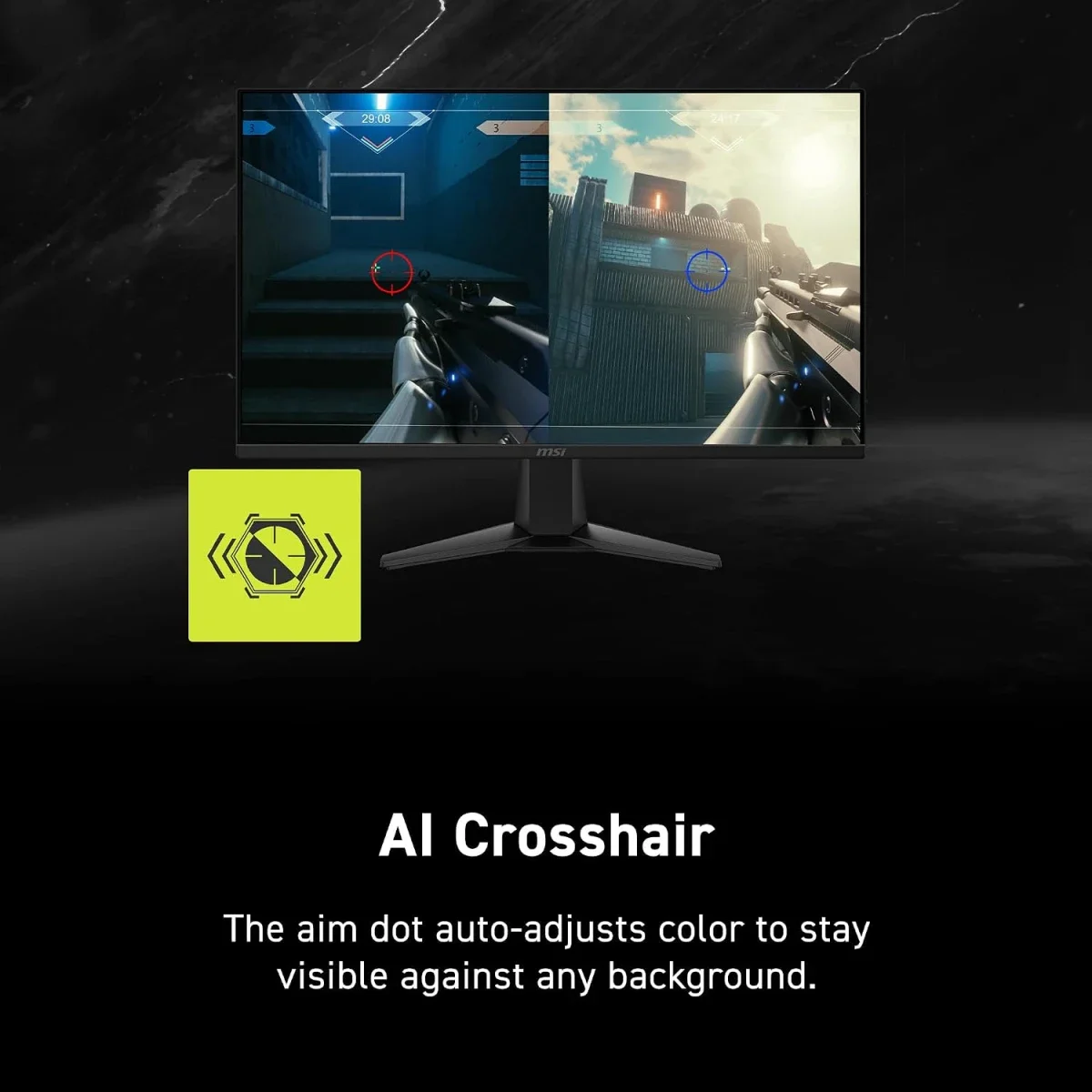 شاشة ألعاب MSI مقاس 27 إنش IPS بدقة 2K WQHD وتردد 200Hz واستجابة 0.5ms، FreeSync Premium وG-SYNC Compatible، HDR Ready، HDMI وVGA، VESA، تعديل الميل، أسود – MAG 275QF E20 - Thumbnail 4