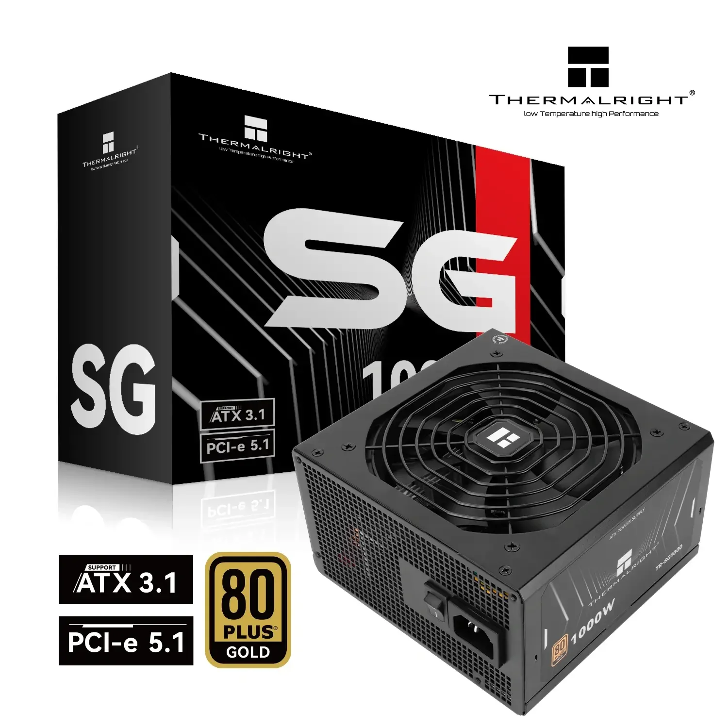 Thermalright SG-1000 1000W ATX 3.1 PCIe 5.1 80 Plus Gold Fully Modular Power Supply