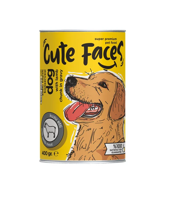 طعام كلاب رطب Cute Faces باللحم الضأن