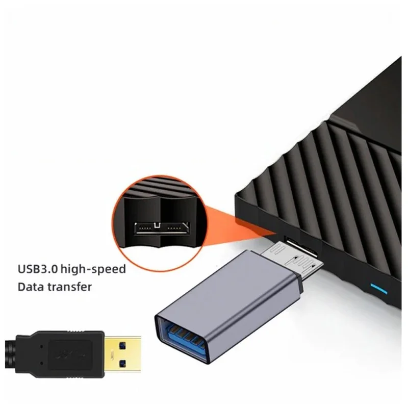 محول OTG من USB-A 3.0 أنثى إلى USB Micro-B 3.0 ذكر - Image 2