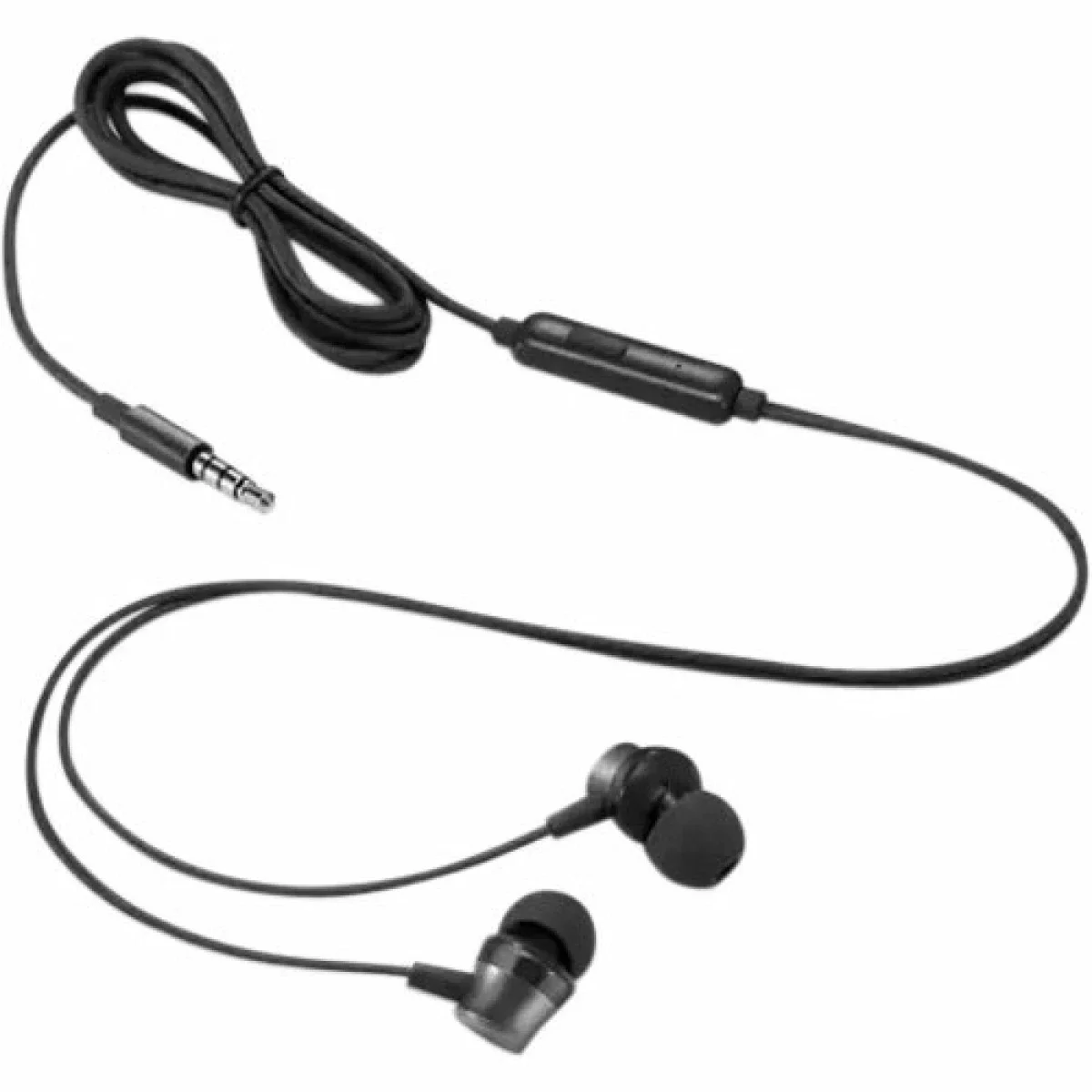 Lenovo Analog In-Ear Headphones Gen II with Mic, 3.5mm Wired, Black