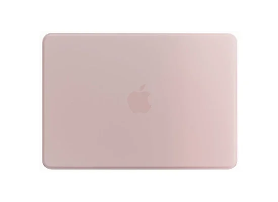 غطاء حماية صلب Coteci MB-086-TP بتصميم مطفي لجهاز MacBook Neo قياس 13 إنش، وردي شفاف - Thumbnail 6