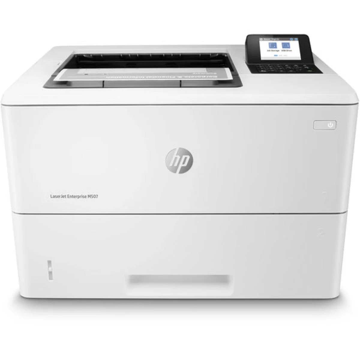 طابعة HP M507dn LaserJet Enterprise ليزر أحادية اللون بسرعة 45 PPM وطباعة على الوجهين وإيثرنت (1PV87A)