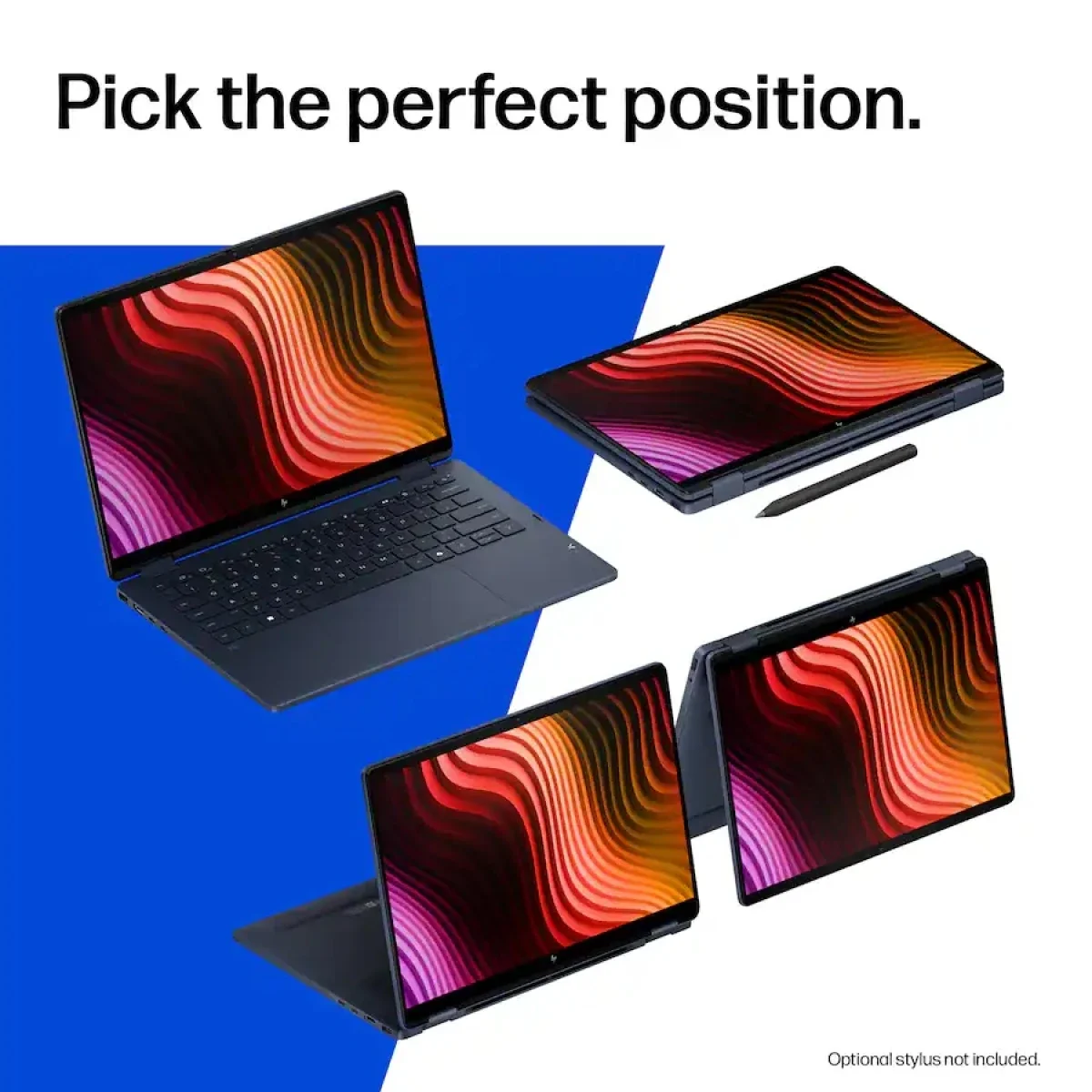 لابتوب HP OmniBook X Flip 14-kp0023dx بشاشة لمس 14 إنش 2K، Core Ultra 7 355، رام 24GB، SSD 512GB، أزرق جوي - Thumbnail 5
