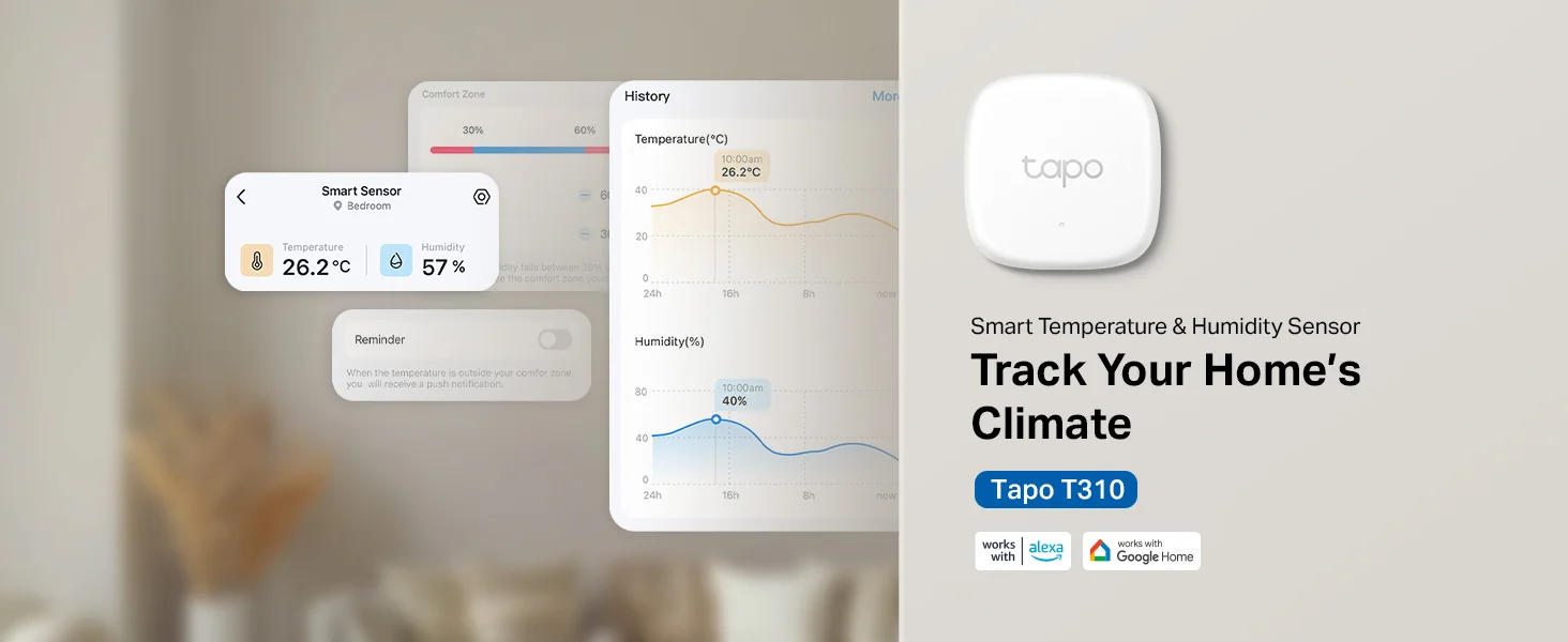 TP-LINK Tapo T310 Smart Temperature & Humidity Sensor - Thumbnail 9