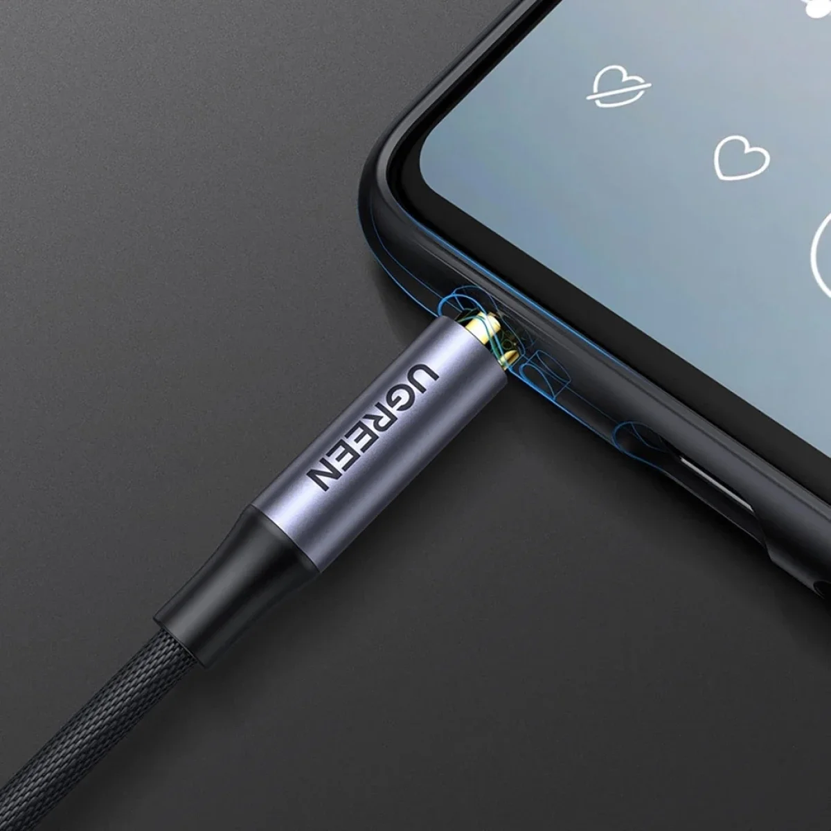 Ugreen AV183 3.5mm Aux Audio Cable 1m Gray 10648 - Thumbnail 4