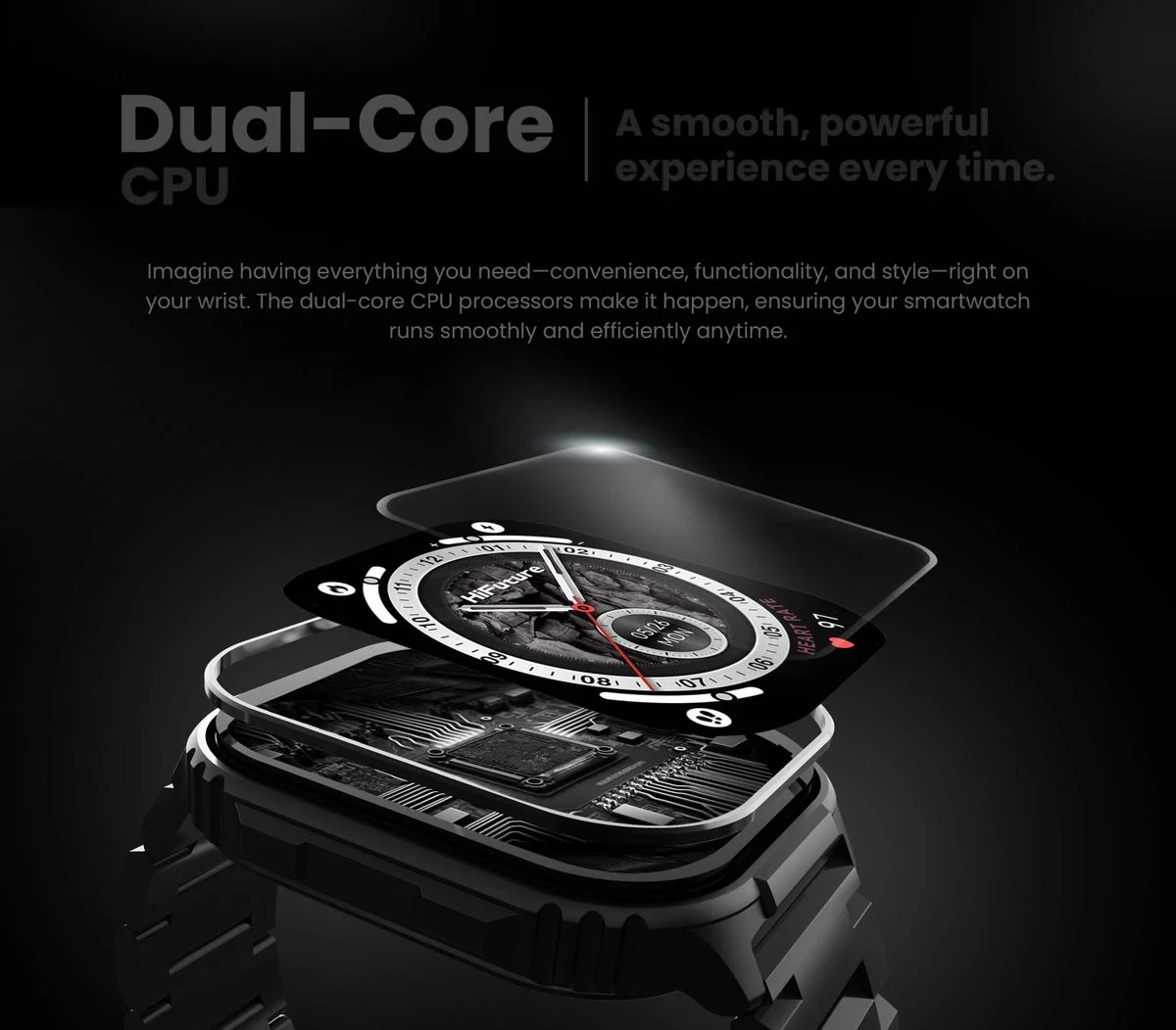 ساعة ذكية HiFuture Ultra3 PRO للمكالمات بشاشة AMOLED مقاس 2.04 إنش، IP68، فضي - Thumbnail 12