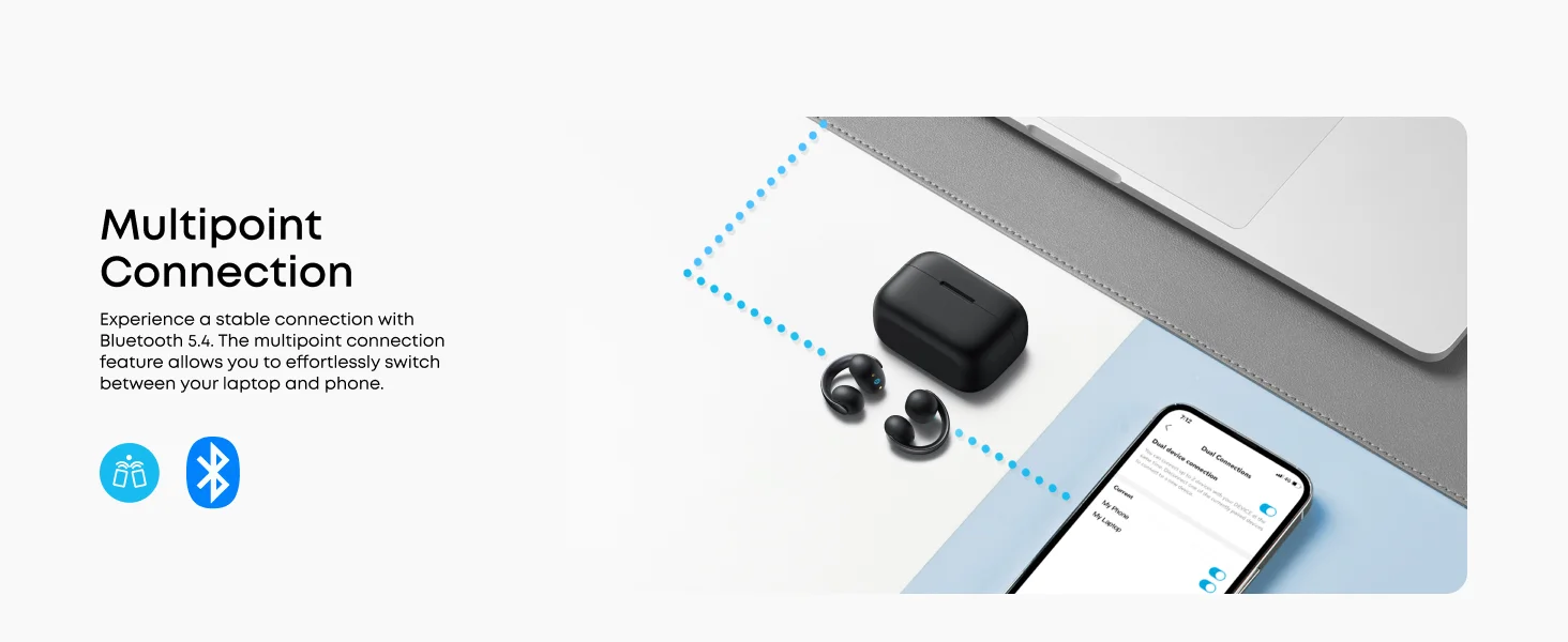 Anker Soundcore AeroClip Open-Ear Clip-On Earbuds with 12mm Drivers and Hi-Res Audio - Image 26