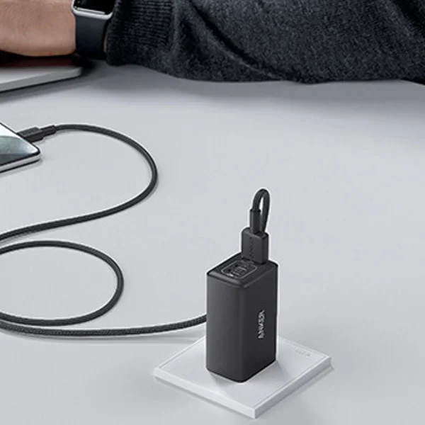 كابل Anker 322 USB-C إلى USB-C للشحن السريع ونقل البيانات 0.9 متر 60 واط - أبيض - Thumbnail 12