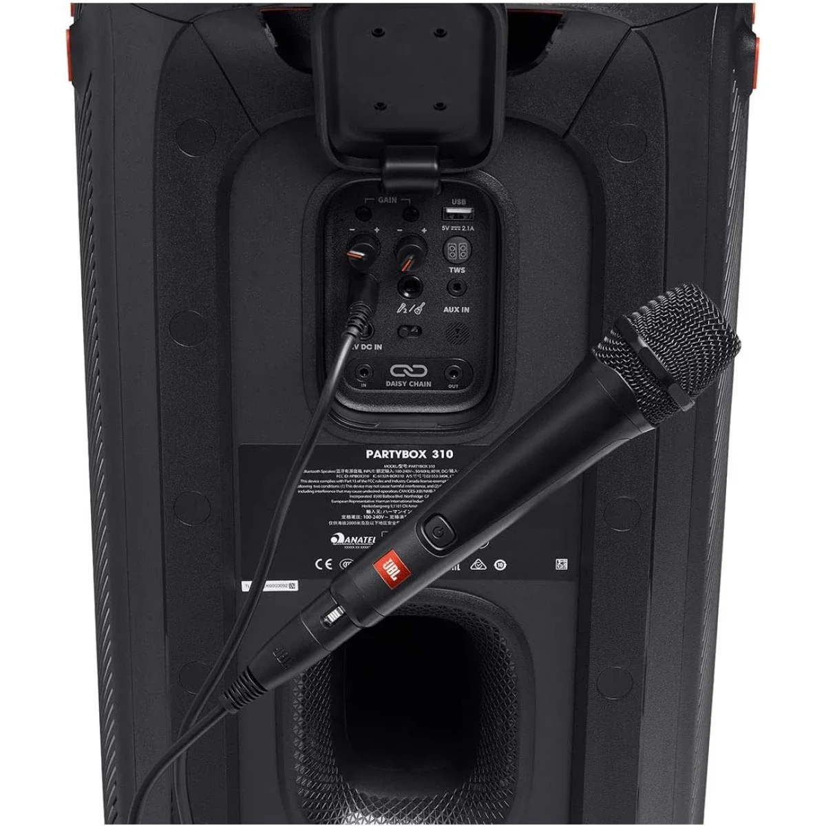 JBL PBM100 Wired Dynamic Vocal Microphone for PartyBox, Black - Thumbnail 4