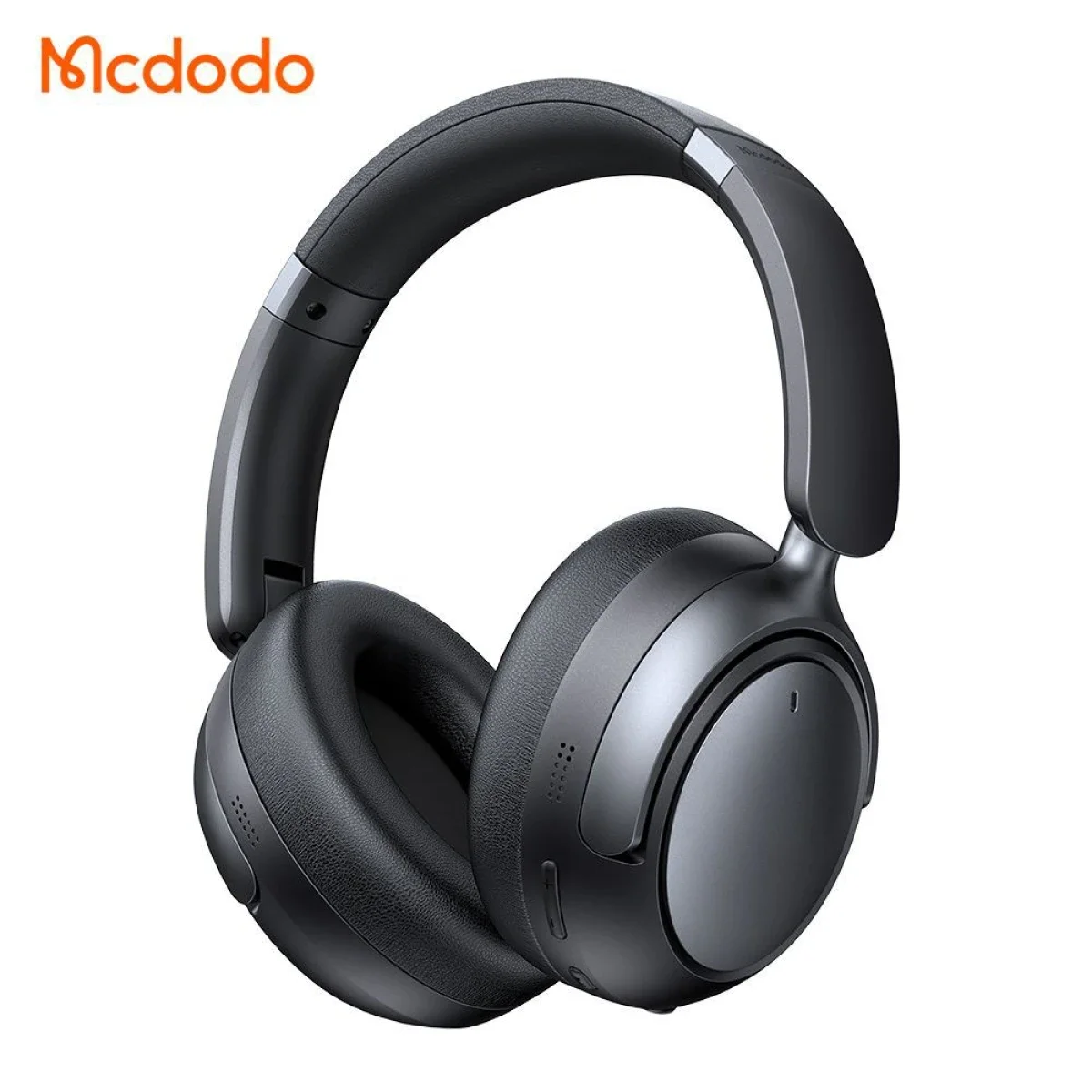 سماعات Mcdodo HP-1400 بلوتوث 5.3 مع إلغاء الضوضاء النشط، تشغيل حتى 70 ساعة - أسود