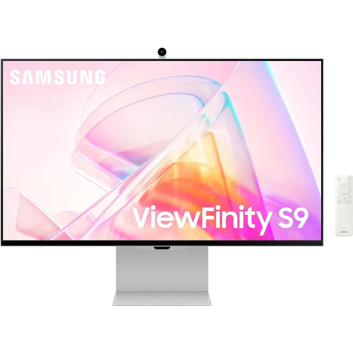 شاشة Samsung ViewFinity S9 Smart مقاس 27 إنش بدقة 5K IPS مع كاميرا SlimFit 4K وThunderbolt 4