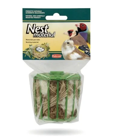 Natural Bird Nesting Material with Holder - Image 2
