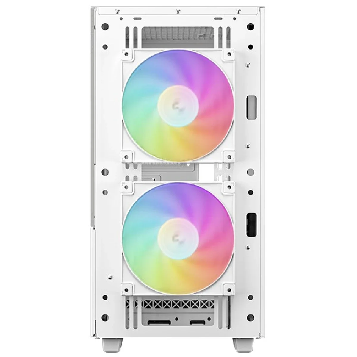 هيكل كمبيوتر DeepCool CH360 Digital Micro-ATX بتدفق هواء عالي مع مراوح ARGB وشاشة عرض حالة مزدوجة - White - Image 4