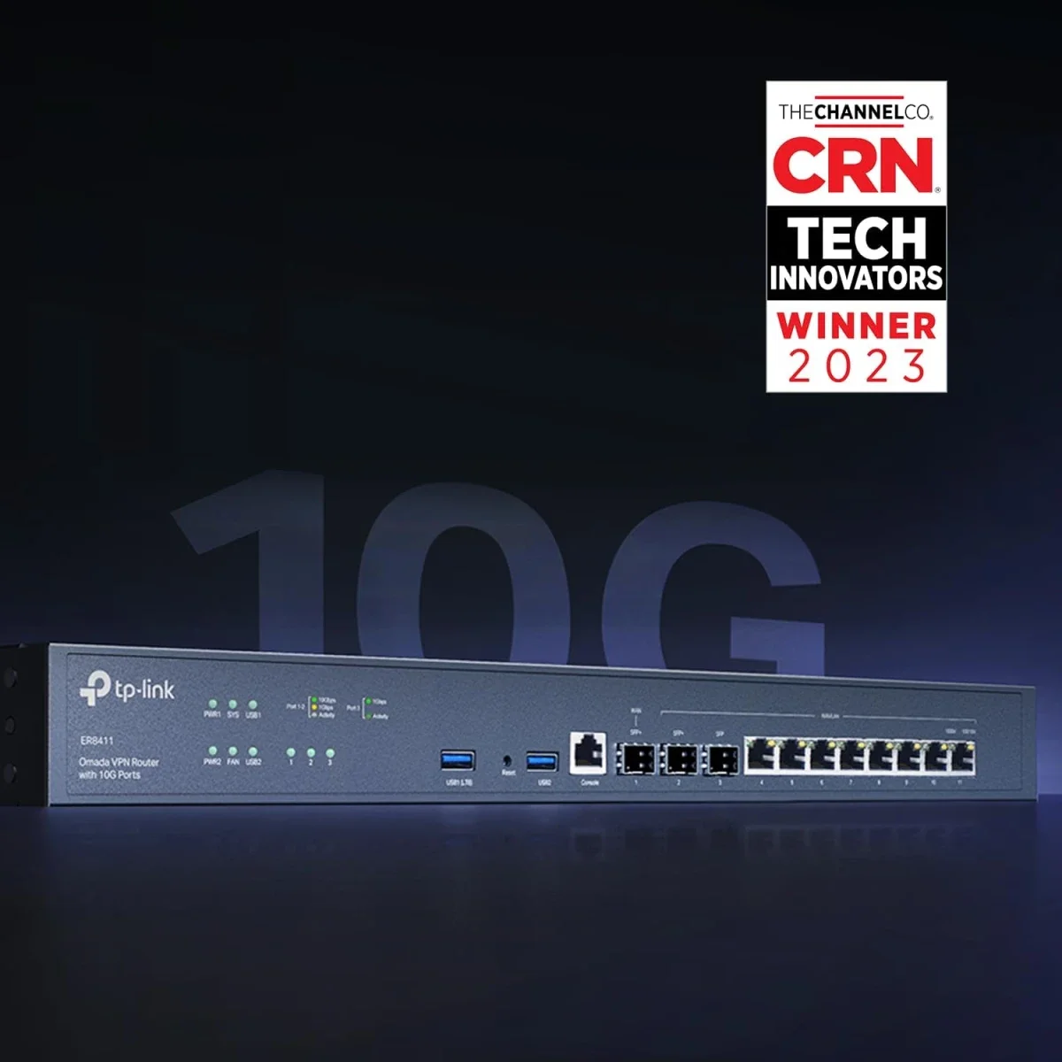 TP-LINK ER8411 Enterprise Wired 10G VPN Router with Up to 10 WAN Ports - Image 2