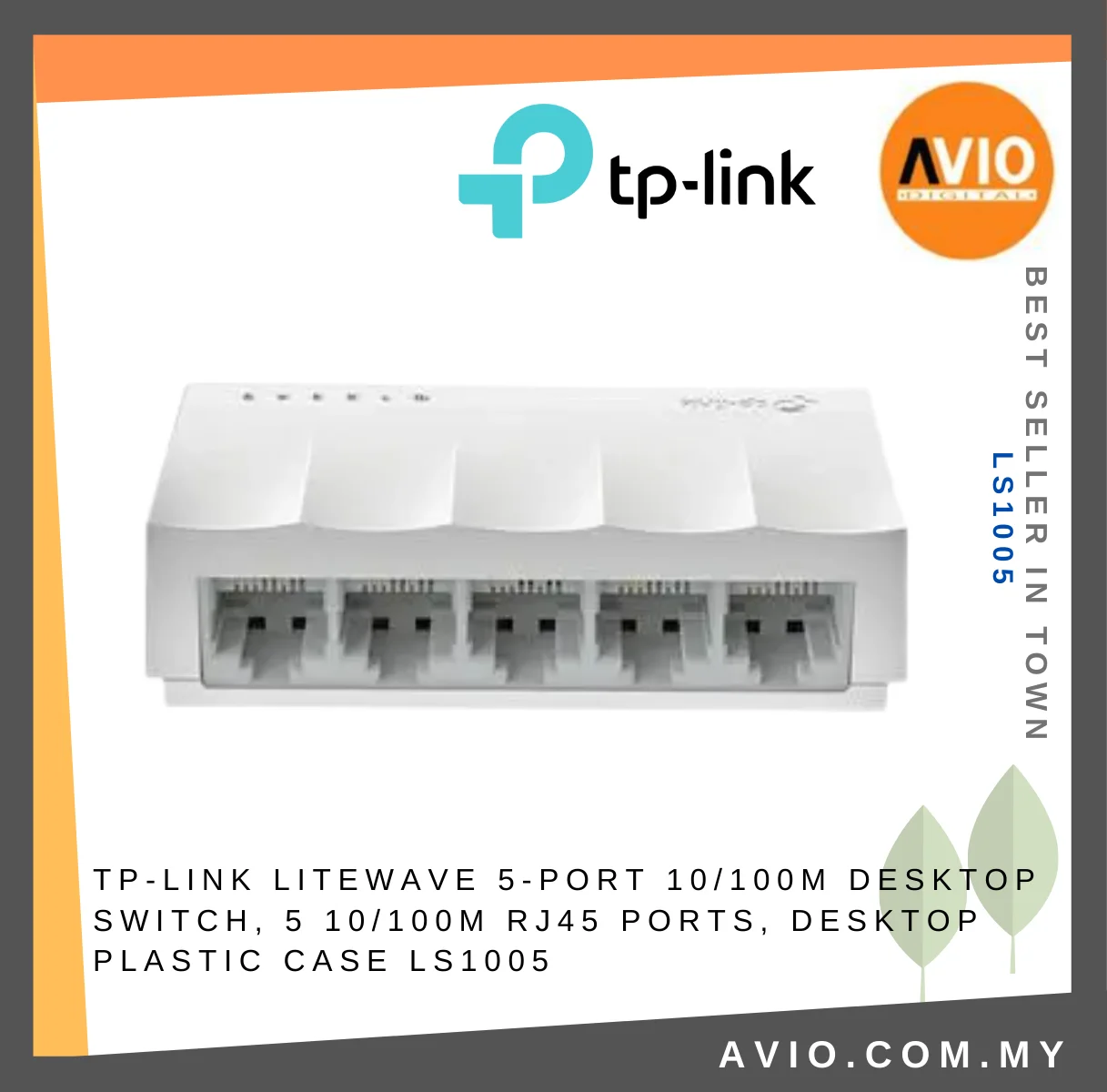 TP-LINK LS1005 5-Port Desktop Switch 10/100Mbps Ethernet - Image 5
