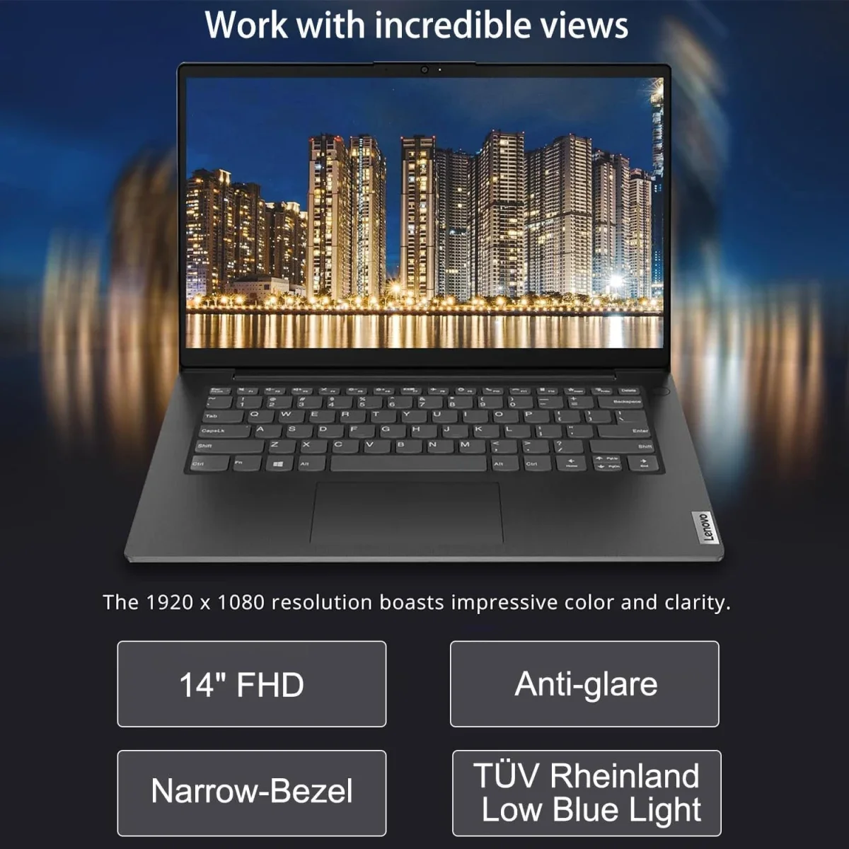 Lenovo V14 G4 IRU 14.0-inch Business Laptop, 13th Gen Intel Core i7-13620H, 16GB RAM, 512GB SSD, FHD, Windows 11 Home, Black - Thumbnail 8
