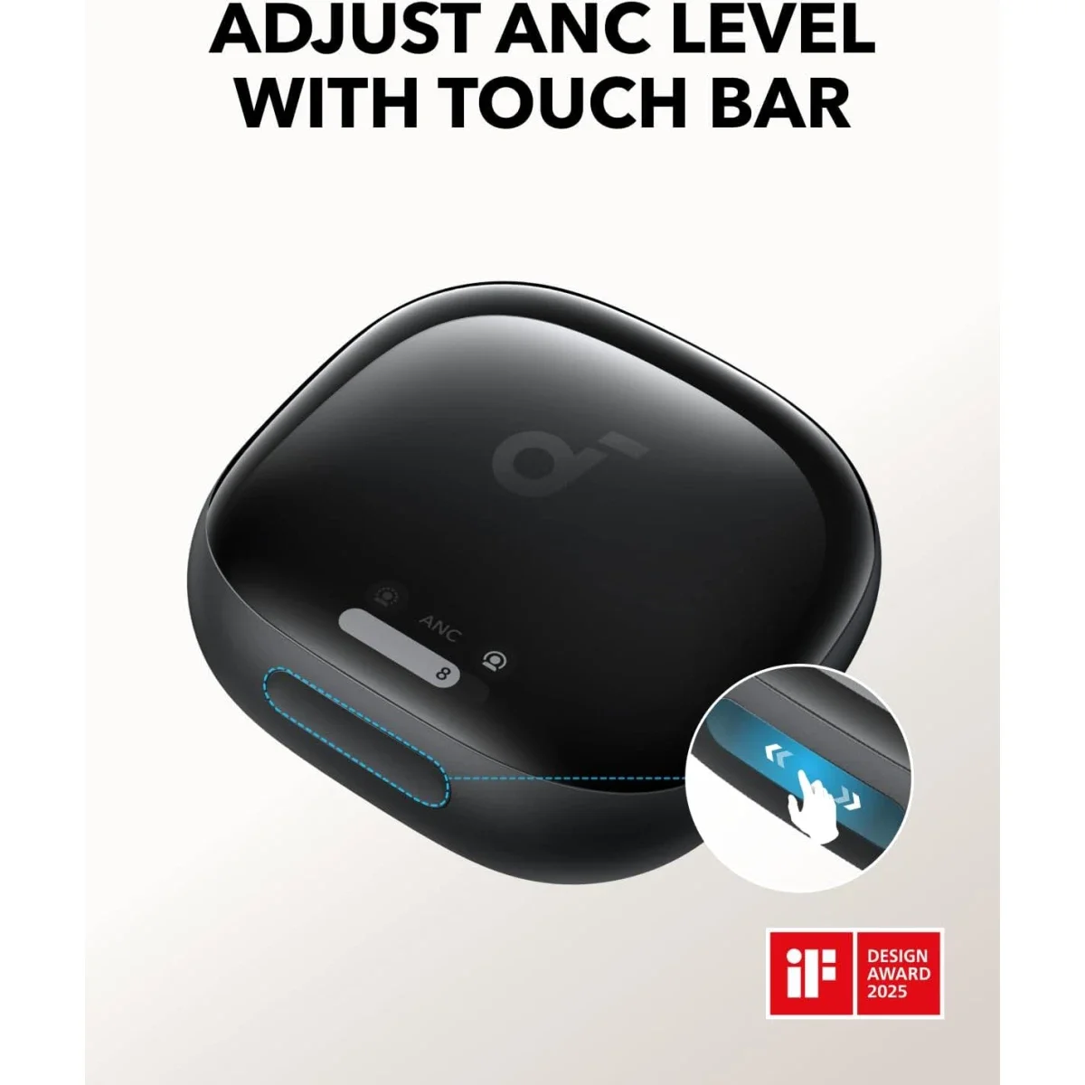 سماعات أذن لاسلكية Anker Soundcore Liberty 4 Pro بعزل الضوضاء - أسود - Thumbnail 3