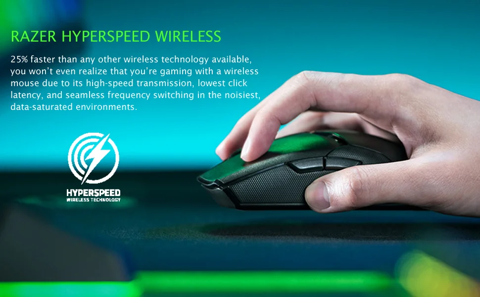 ماوس ألعاب Razer Viper Ultimate لاسلكي مع قاعدة شحن، 20K DPI، كوارتز - Thumbnail 9