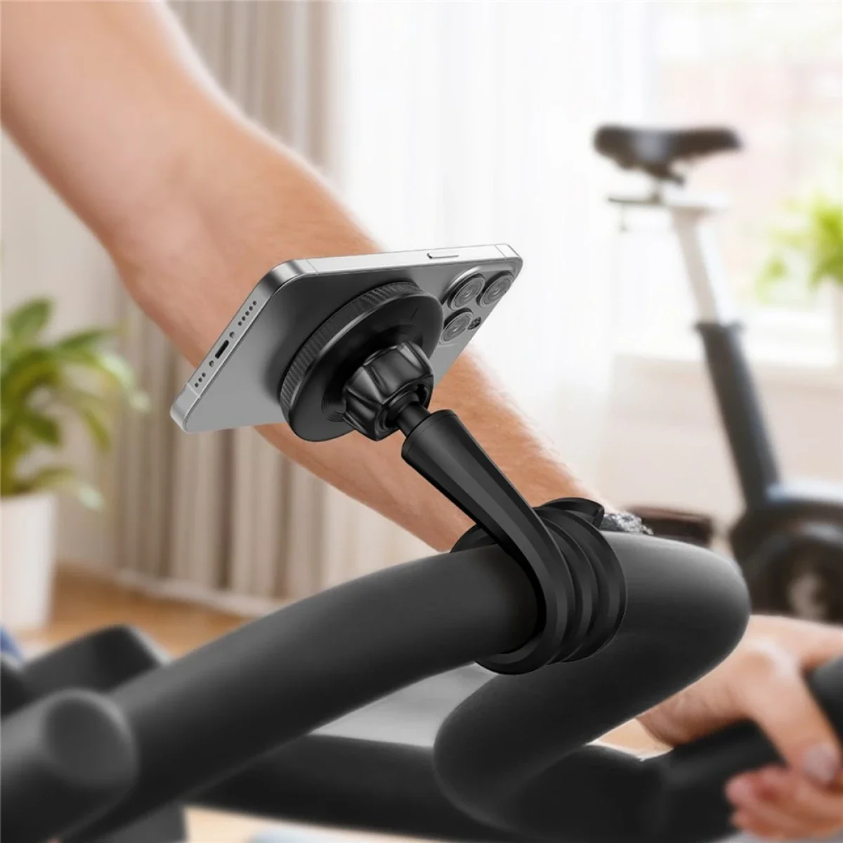 ACEFAST E36 Flexible Magnetic Phone Holder Stand with Aluminum Alloy Rod - Black - Thumbnail 5