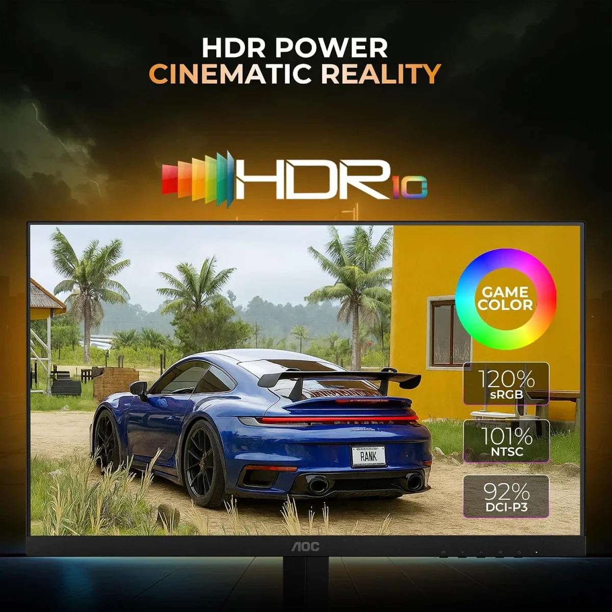 شاشة ألعاب AOC Q27G42HE 27 إنش Fast IPS 2K QHD بتردد 200Hz واستجابة 0.3ms - Thumbnail 4